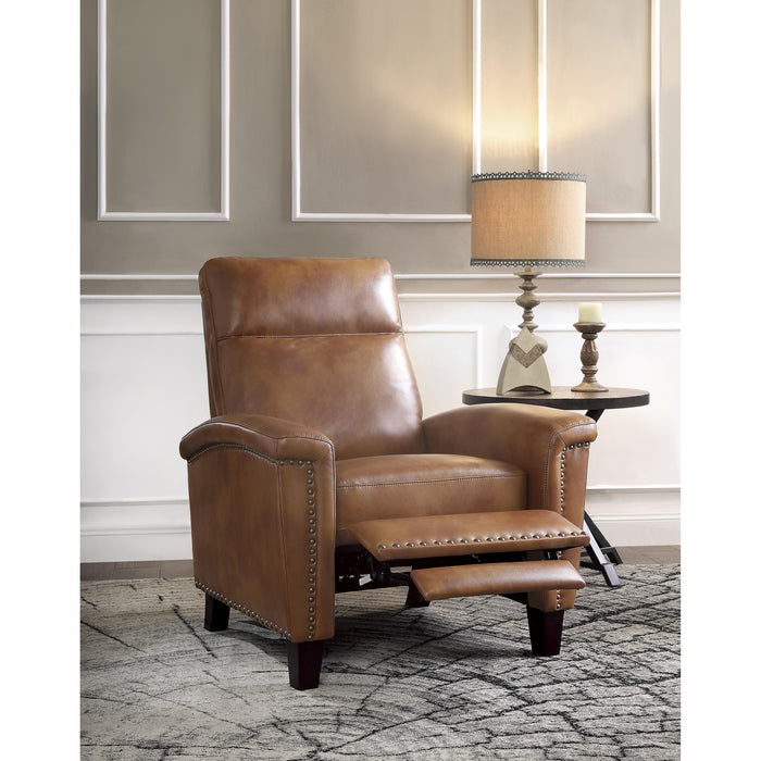 Homelegance Weiser Leather Look Recliner 9400BRW-1 IMAGE 6