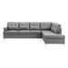 Homelegance Barrington Leather Look 2 pc Sectional 8378GRY* IMAGE 2