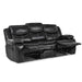 Homelegance Bastrop Reclining Leather Look Sofa 8230BLK-3 IMAGE 4