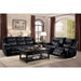 Homelegance Bastrop Reclining Leather Look Sofa 8230BLK-3 IMAGE 5