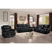 Homelegance Bastrop Reclining Leather Look Sofa 8230BLK-3 IMAGE 6