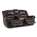 Homelegance Center Hills Reclining Leather Look Loveseat 9668BRW-2 IMAGE 2