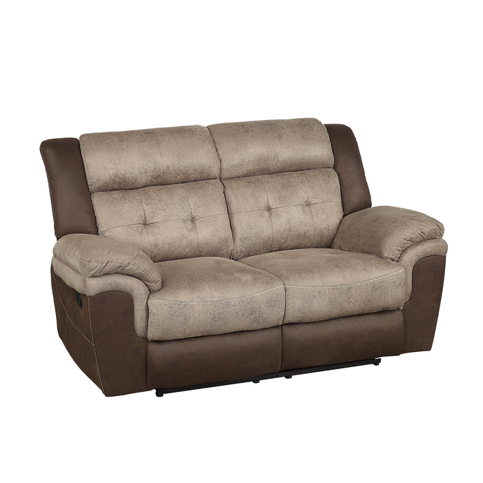 Homelegance Chai Reclining Fabric Loveseat 9980-2 IMAGE 2