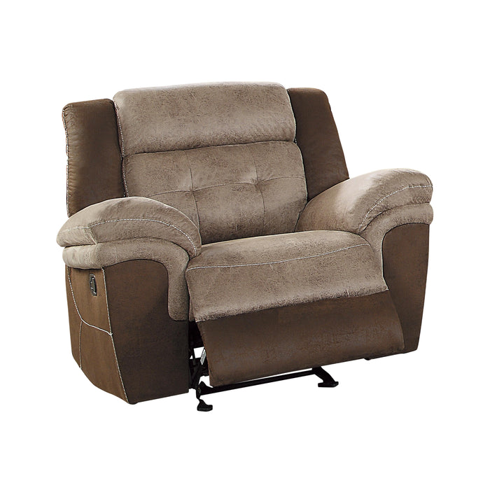 Homelegance Chai Glider Fabric Recliner 9980-1 IMAGE 2