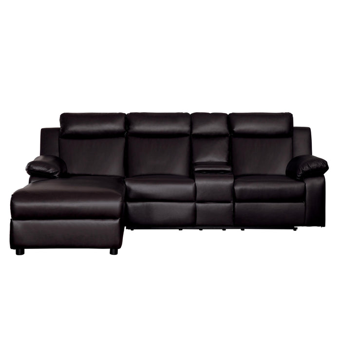 Homelegance Dalai Reclining Vinyl Sofa 9917DB-L/9917DB-R IMAGE 1