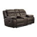 Homelegance Madrona Reclining Fabric Loveseat 9989DB-2 IMAGE 2