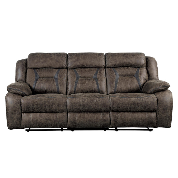 Homelegance Madrona Reclining Fabric Sofa 9989DB-3 IMAGE 1