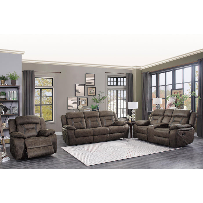 Homelegance Madrona Reclining Fabric Sofa 9989DB-3 IMAGE 5