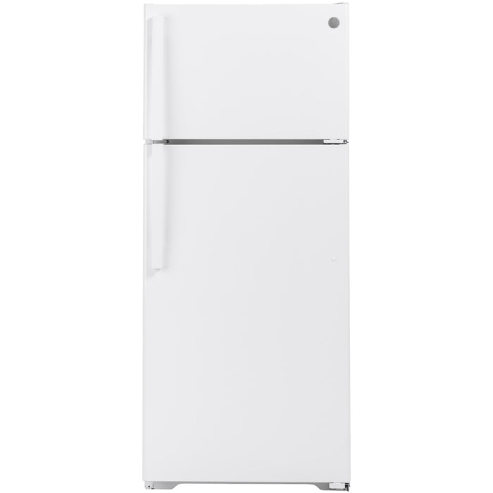 GE 28-inch, 17.5 cu. ft. Top Freezer Refrigerator GTS18HGNRWW IMAGE 1