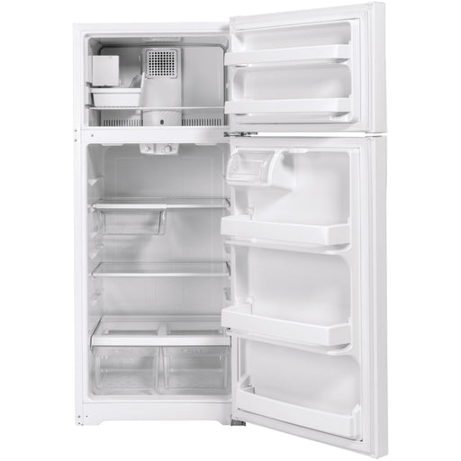 GE 28-inch, 17.5 cu.ft. Top Freezer Refrigerator with Interior Icemaker GIE18GTNRWW IMAGE 2