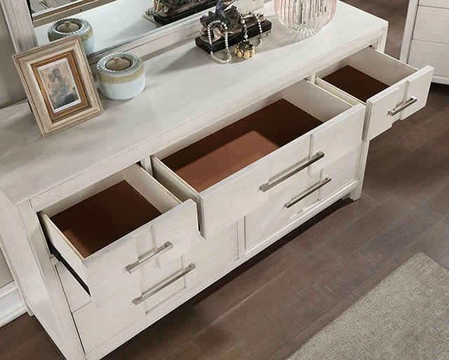 Berenice Dresser White, Gray, & Espresso