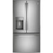 GE 36-inch, 27.8 cu.ft. Freestanding French 3-Door Refrigerator with Ice and Water Dispensing System GFE28GYNFS IMAGE 1