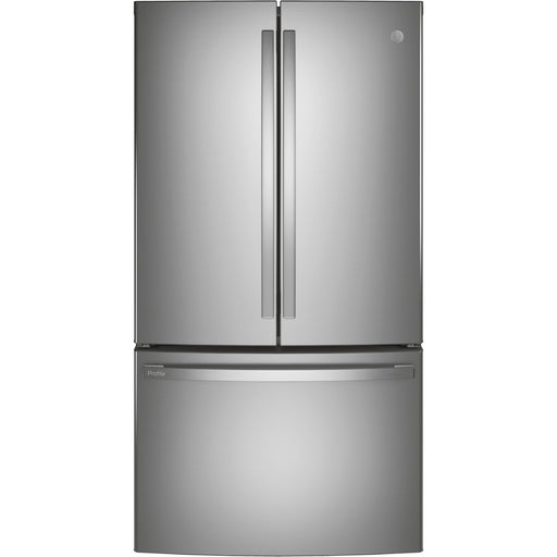 GE Profile 36-inch, 23.1 cu. ft. Counter-Depth French 3-Door Refrigerator with Interior Ice Maker PWE23KYNFS IMAGE 1