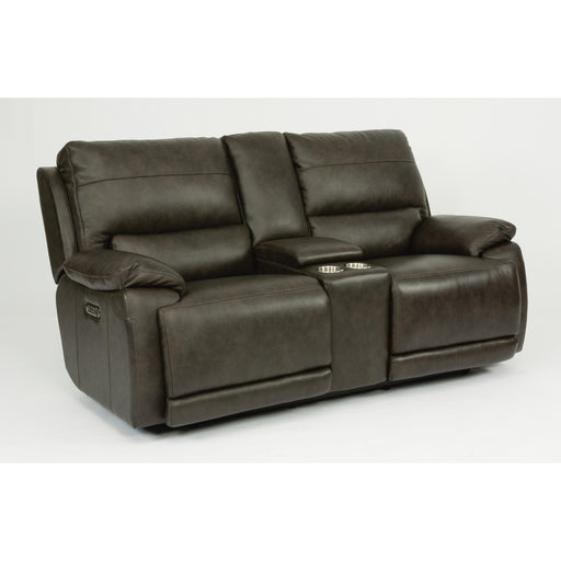 Flexsteel Horizon Power Reclining Leather Loveseat 1933-64P 637-70 IMAGE 1