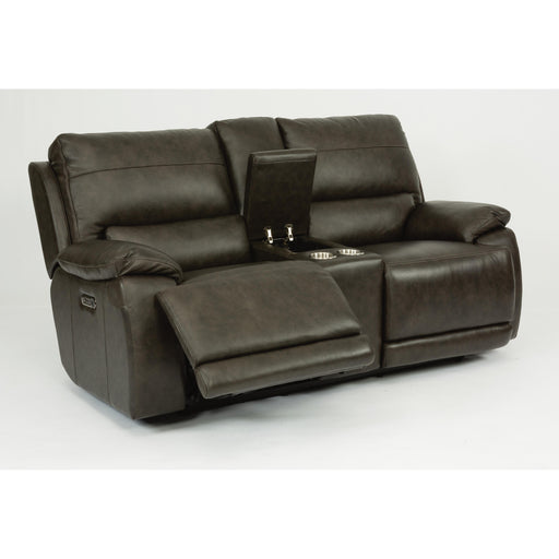 Flexsteel Horizon Power Reclining Leather Loveseat 1933-64P 637-70 IMAGE 2