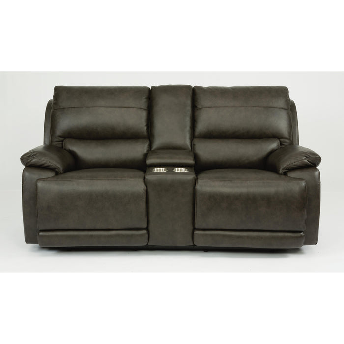 Flexsteel Horizon Power Reclining Leather Loveseat 1933-64P 637-70 IMAGE 3