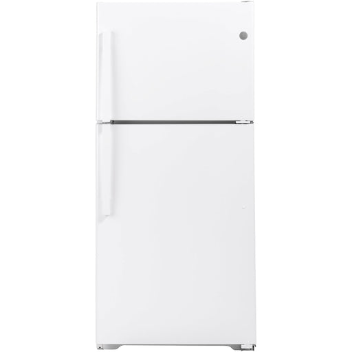 GE 30-inch, 19.2 cu.ft. Freestanding Top Freezer Refrigerator with LED Lighting GTS19KGNRWW IMAGE 1