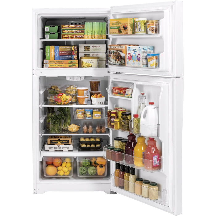 GE 30-inch, 19.2 cu.ft. Freestanding Top Freezer Refrigerator with LED Lighting GTS19KGNRWW IMAGE 4