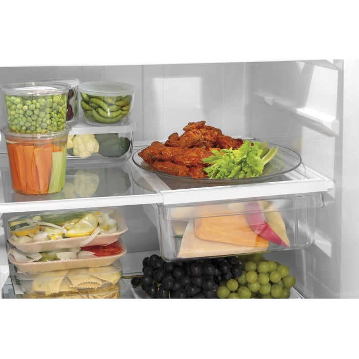 GE 30-inch, 19.2 cu. ft. Top Freezer Refrigerator with edge-to-edge glass shelves GTE19JTNRBB IMAGE 5