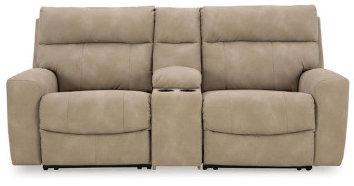 Next-Gen DuraPella Power Reclining Sectional Loveseat with Console - BWO Furniture & Mattresses