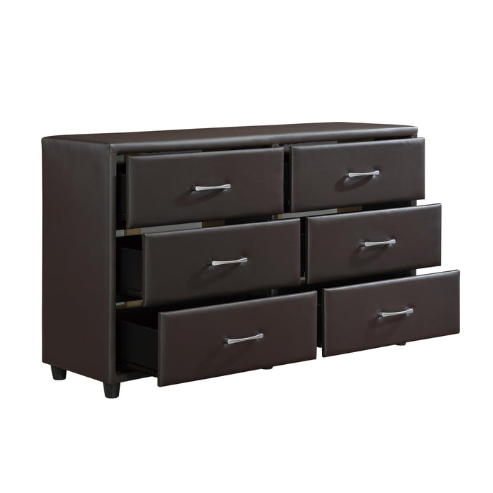 Homelegance Lorenzi 6-Drawer Dresser 2220DBR-5 IMAGE 3