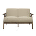 Homelegance Damala Stationary Fabric Loveseat 1138BR-2 IMAGE 1