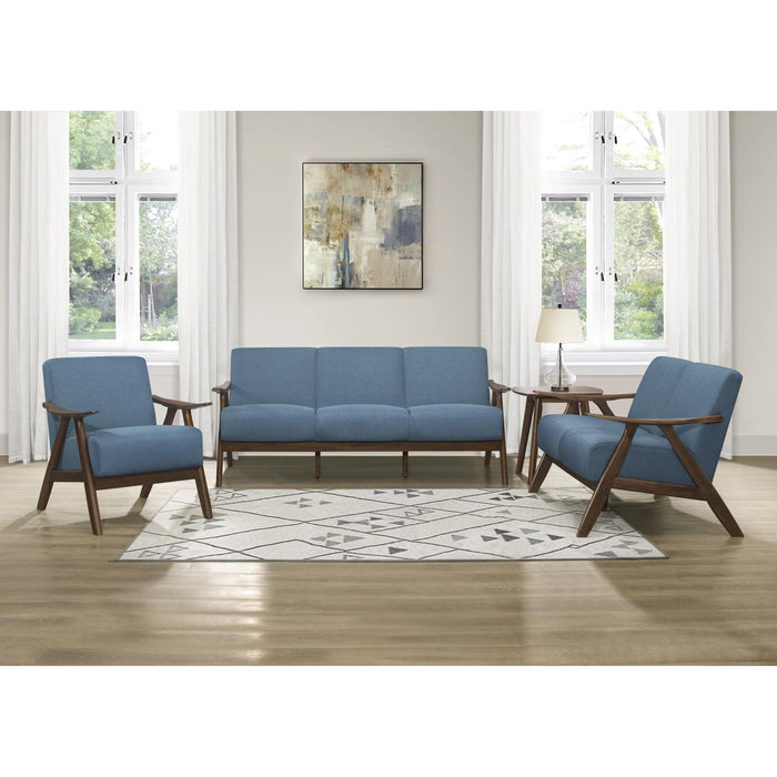 Homelegance Damala Stationary Fabric Loveseat 1138BU-2 IMAGE 3