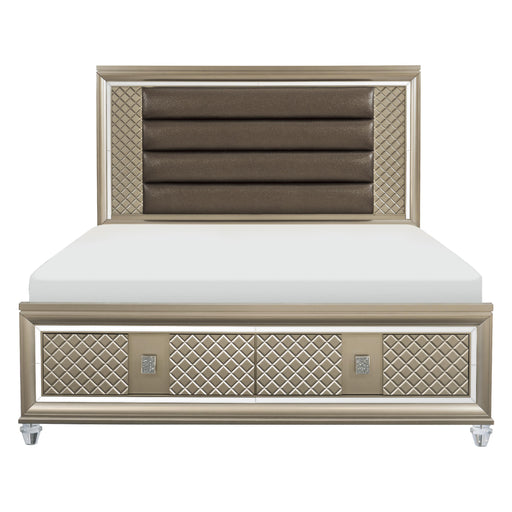 Homelegance Loudon Queen Upholstered Platform Bed with Storage 1515-1* IMAGE 1