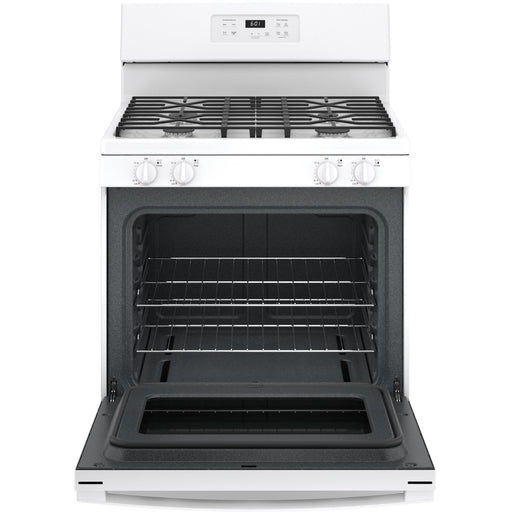 GE 30-inch Freestanding Gas Range with Precise Simmer Burner JGBS61DPWW IMAGE 2