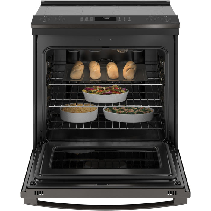 GE Profile 30-inch Slide-In Electric Range with Convection PSS93BPTS IMAGE 3