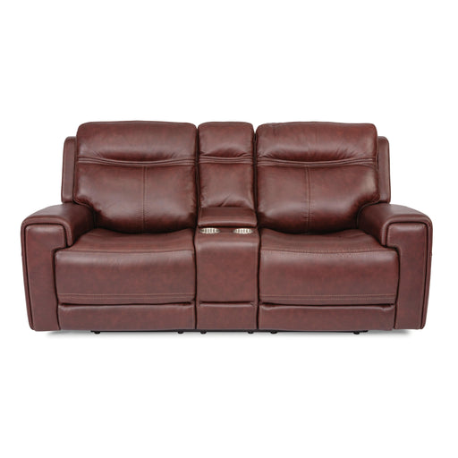 Flexsteel Bravo Power Reclining Leather Match Loveseat 1180-64PH-297-70 IMAGE 1