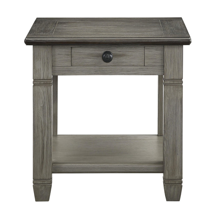 Homelegance Granby End Table 5627GY-04 IMAGE 1