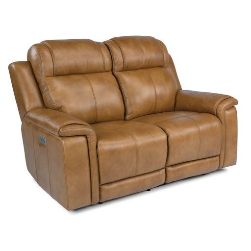 Flexsteel Kingsley Power Reclining Leather Match Loveseat 1128-60PH-295-72 IMAGE 2