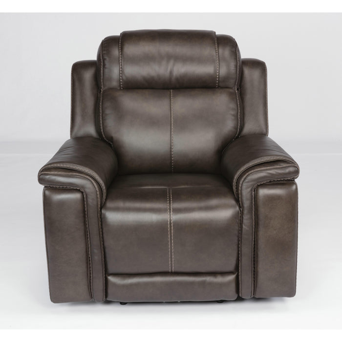 Flexsteel Kingsley Power Leather Match Recliner 1128-50PH-295-02 IMAGE 3