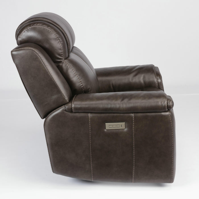 Flexsteel Kingsley Power Leather Match Recliner 1128-50PH-295-02 IMAGE 4