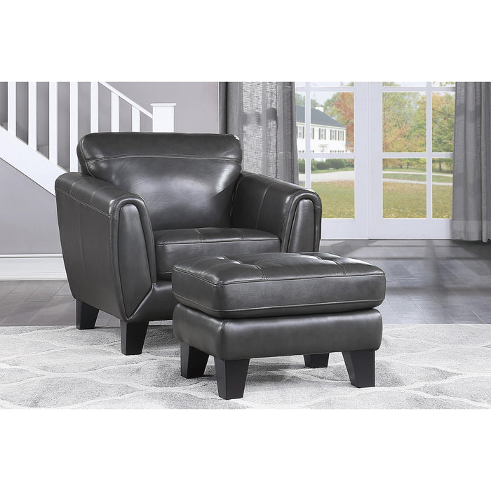 Homelegance Spivey Leather Ottoman 9460DG-4 IMAGE 3