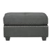 Homelegance Dasha Fabric Ottoman 9566DG-4 IMAGE 1