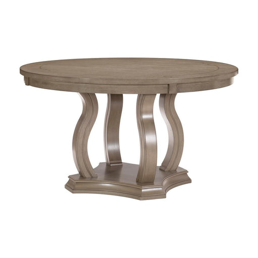 Homelegance Round Vermillion Dining Table with Pedestal Base 5442-54/5442-54B IMAGE 2