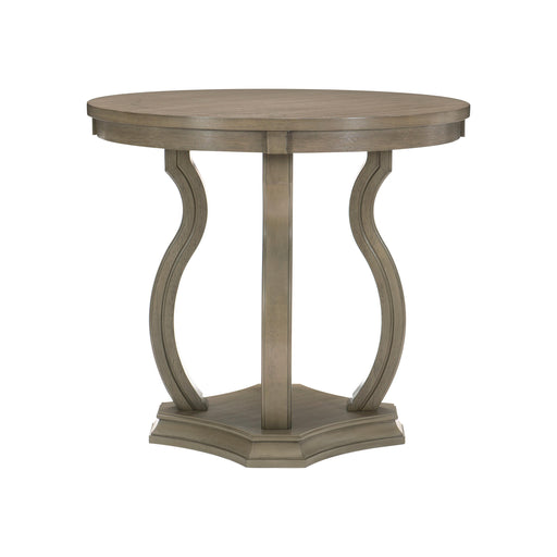 Homelegance Round Vermillion Counter Height Dining Table with Pedestal Base 5442-36/5442-36B IMAGE 1