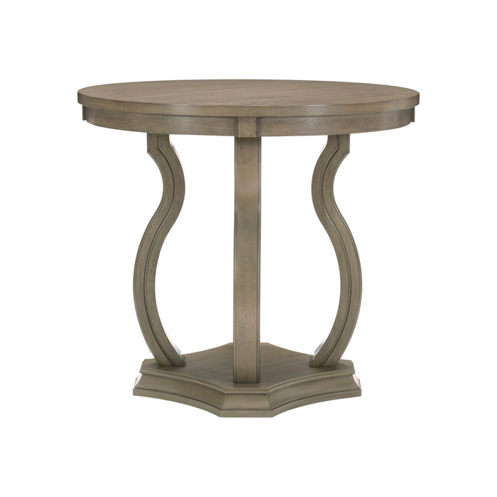 Homelegance Round Vermillion Counter Height Dining Table with Pedestal Base 5442-36/5442-36B IMAGE 1