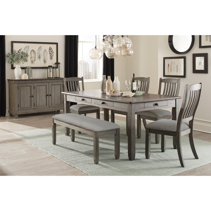 Homelegance Granby Dining Table 5627GY-72 IMAGE 6