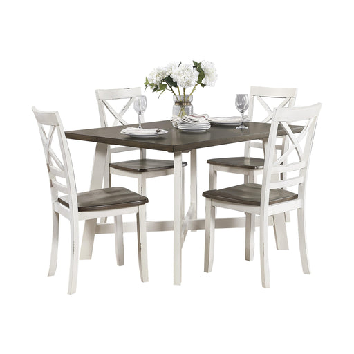 Homelegance Troy 5 pc Dinette 5777WH IMAGE 1