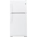 GE 30-inch, 19.2 cu. ft. Top Freezer Refrigerator with edge-to-edge glass shelves GTE19JTNRWW IMAGE 1