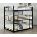 Furniture of America Olga CM-BK917F Full Triple Decker Bed IMAGE 1