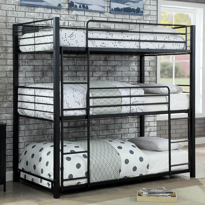 Furniture of America Olga CM-BK917T Twin Triple Decker Bed IMAGE 1