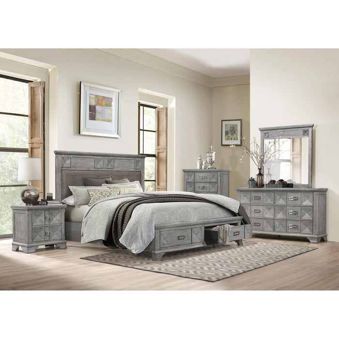 Homelegance Mayodan Queen Upholstered Platform Bed with Storage 1516-1/1516-2/1516-3 IMAGE 4