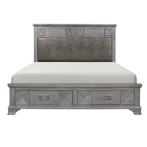 Homelegance Mayodan King Upholstered Platform Bed with Storage 1516K-1/1516K-2/1516-3 IMAGE 1