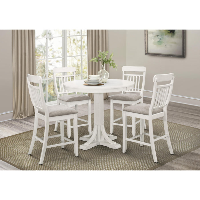 Homelegance Round Samuel Counter Height Dining Table with Pedestal Base 5747W-36RD/5747W-36RDB IMAGE 4