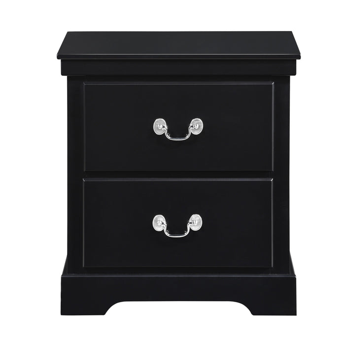 Homelegance Seabright 2-Drawer Nightstand 1519BK-4 IMAGE 1