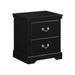 Homelegance Seabright 2-Drawer Nightstand 1519BK-4 IMAGE 2